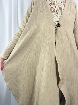 Malana Waterfall jacket in stone