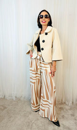 Ruby Plazzo Trouser in Beige