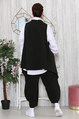 Raffi top over layering in Black