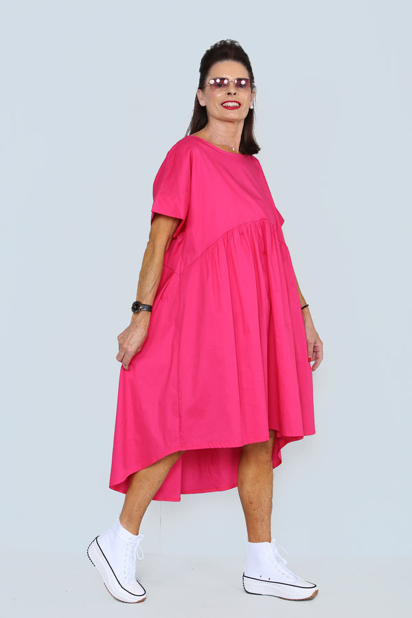 Philly Dress in Cerise Pink