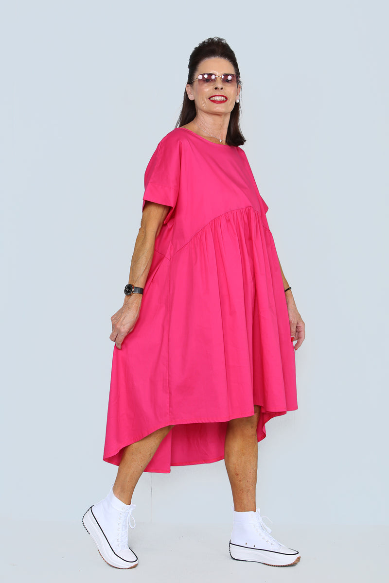 Philly Dress in Cerise Pink