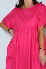 Philly Dress in Cerise Pink