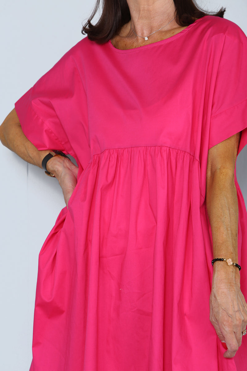 Philly Dress in Cerise Pink