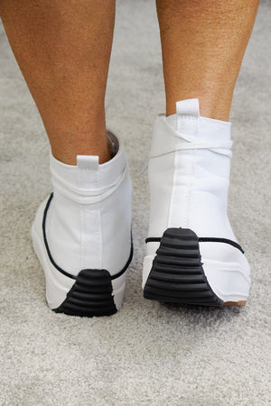 High Street High-top Trainer in White