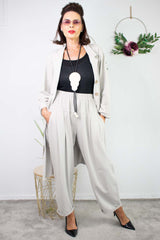 Esme Cocoon Trouser in Stone