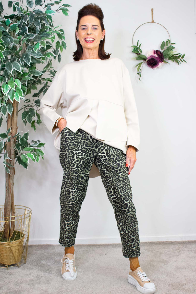 Cheetah Magic Trouser in Khaki