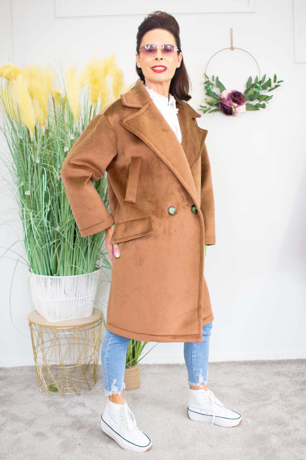 Luxury Jessica Coat in Chocolate