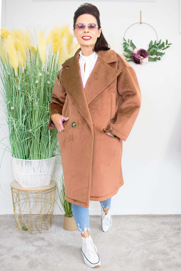 Luxury Jessica Coat in Chocolate