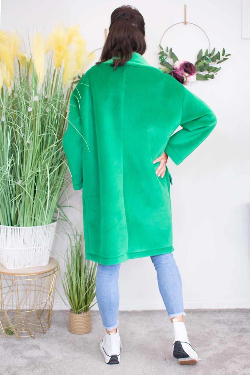 Luxury Jessica Coat in Jade Green