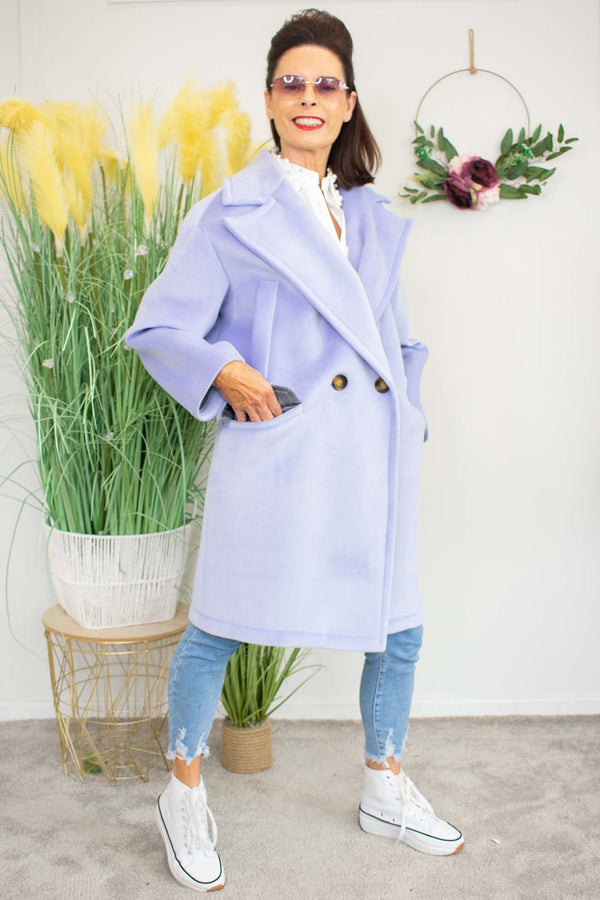 Luxury Jessica Coat in Lavender