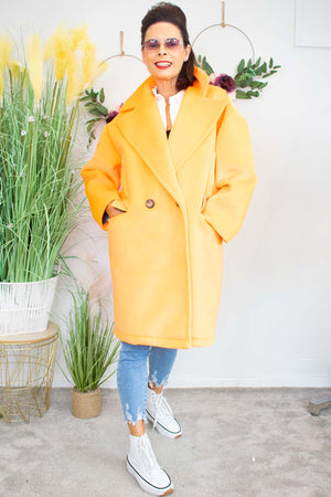Luxury Jessica Coat in Yellow