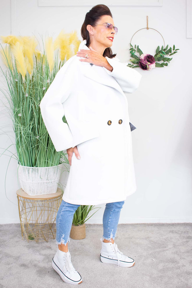 Luxury Jessica Coat in White