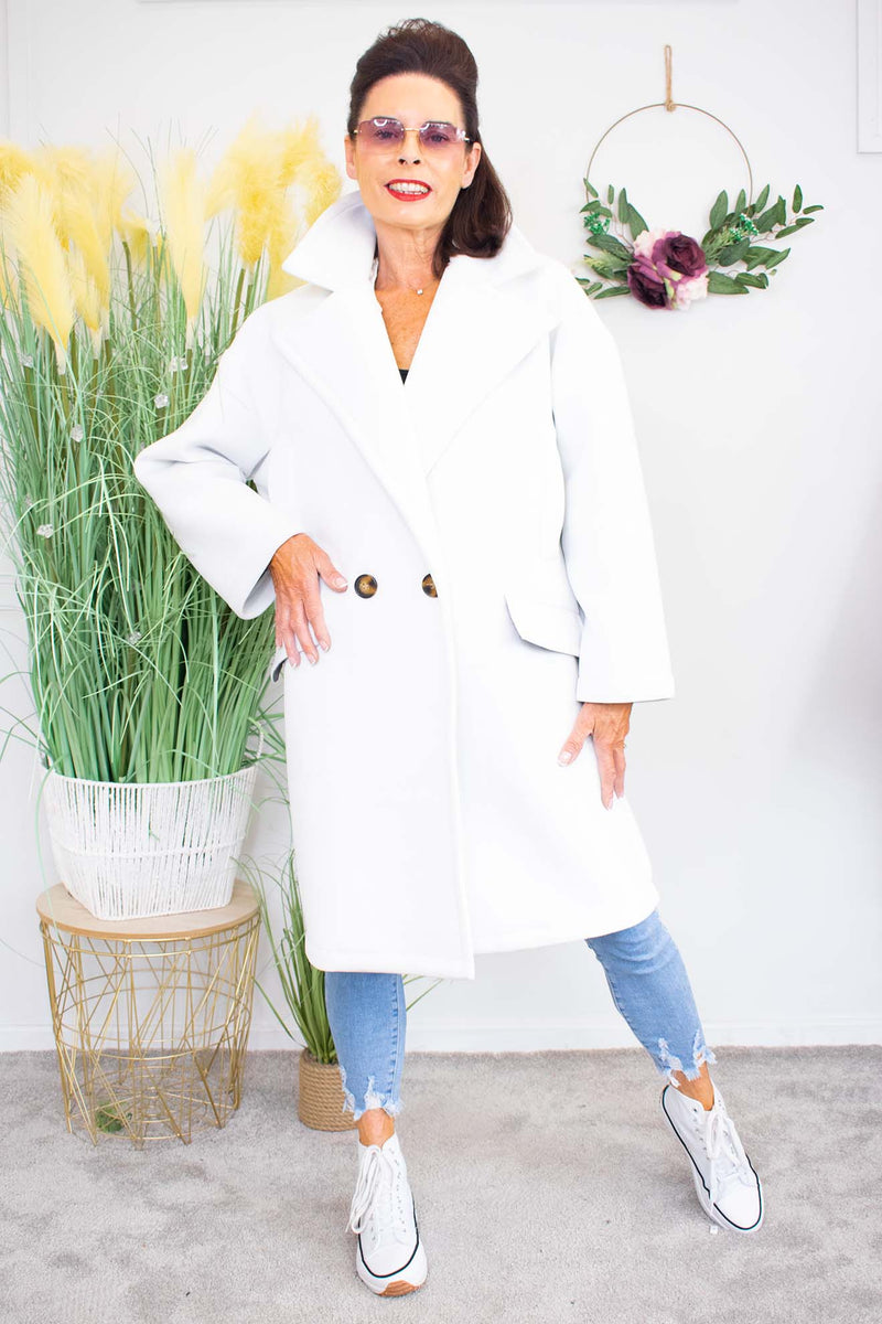 Luxury Jessica Coat in White
