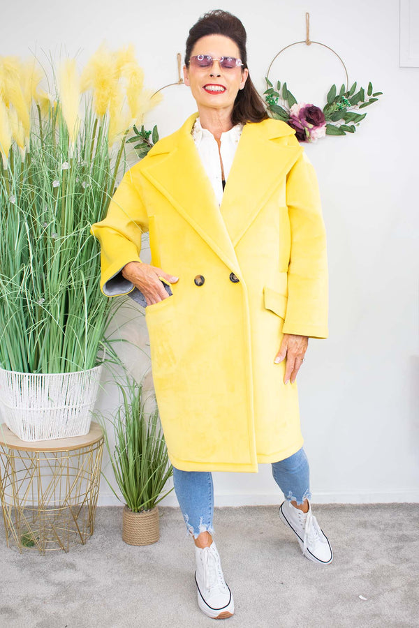 Luxury Jessica Jacket in Canary Yellow