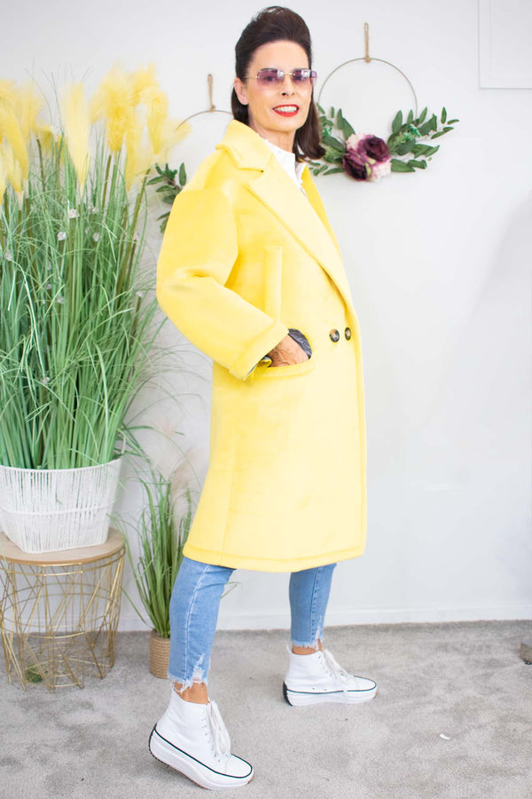 Luxury Jessica Jacket in Canary Yellow