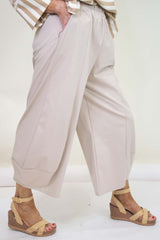 The Carousel Collection - Danica Cocoon Trouser in Warm Beige