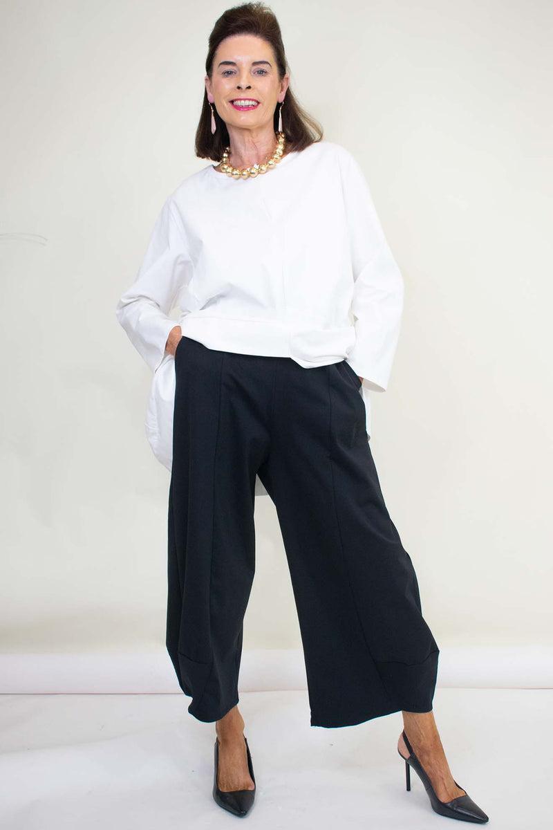 The Carousel Collection - Danica Cocoon Trouser in Black -