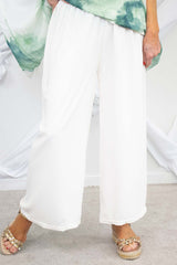 Erica Palazzo Trouser in Cream