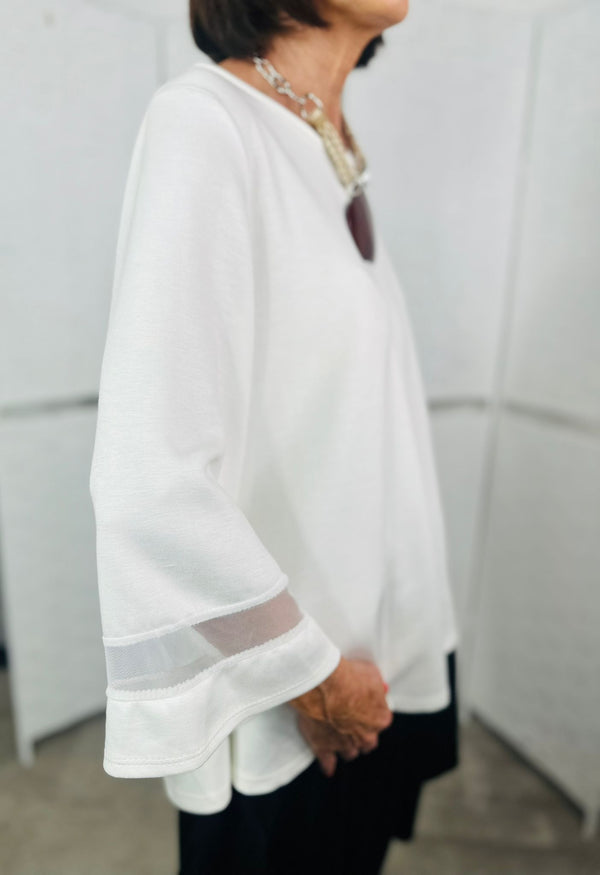 Lulu top in ecru