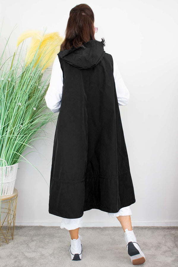 Regina Luxury Gilet in Classic Black