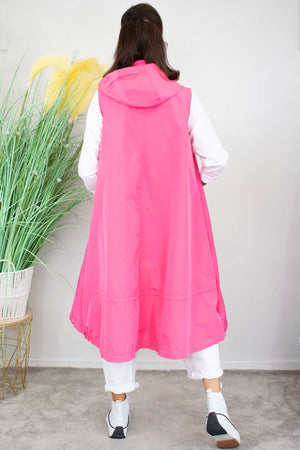Regina Luxury Gilet in Candy Pink