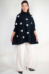 Luxury Love High Neck Knit in Black