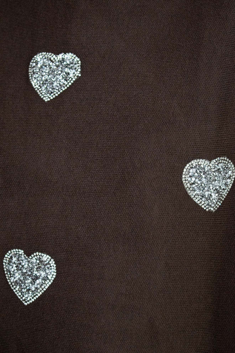 Luxury Love High Neck Knit in Chocolate