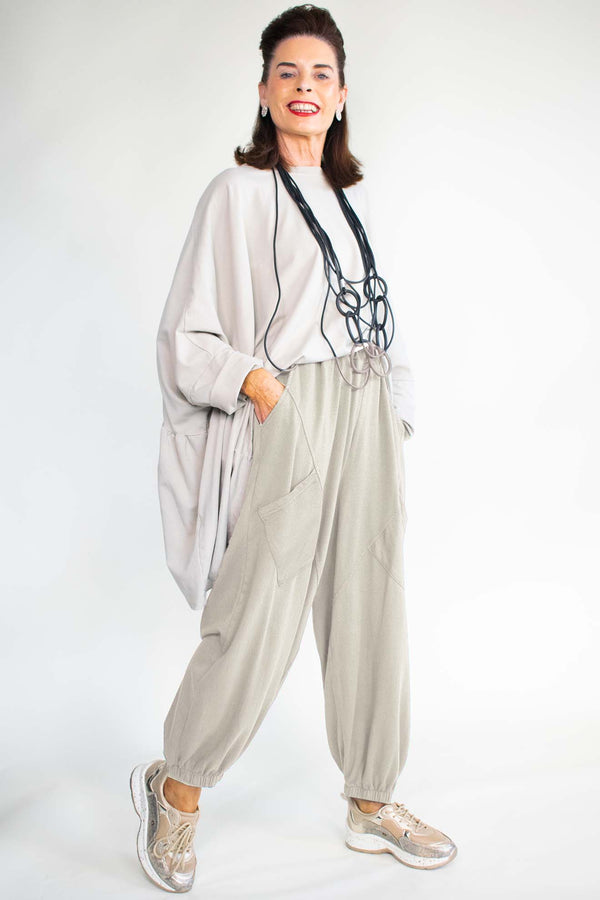 Joannah Cocoon Trousers in Stone