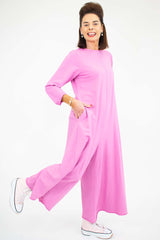 Luxury Lisbon Palazzo Jumpsuit in Candy Pink