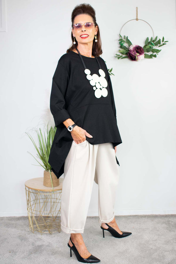 Laila Swing Top in Black