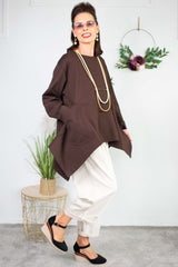 Laila Swing Top in Chocolate