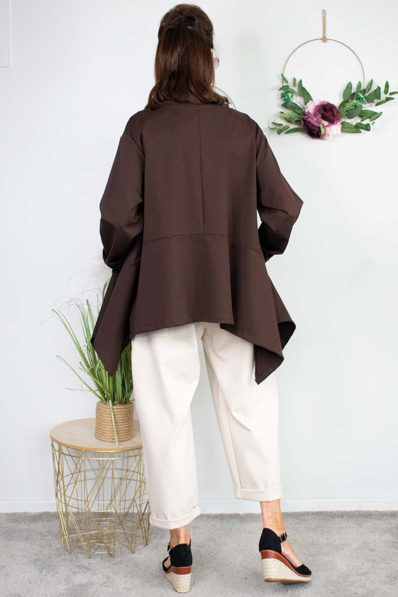 Laila Swing Top in Chocolate