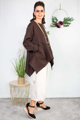 Laila Swing Top in Chocolate
