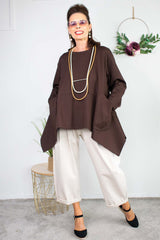 Laila Swing Top in Chocolate