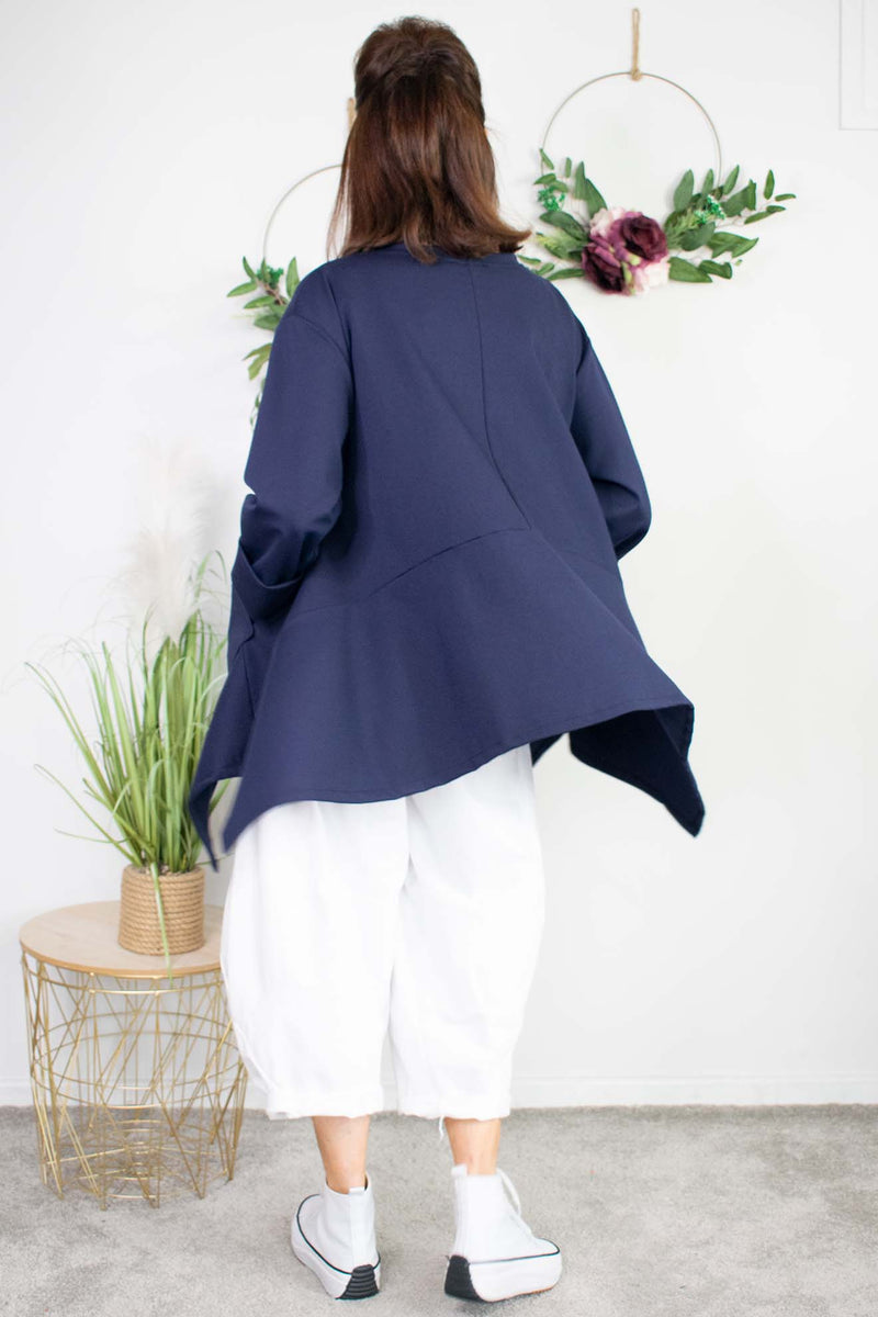 Laila Swing Top in Navy