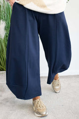 Lucia Scuba Cocoon Trouser in Navy