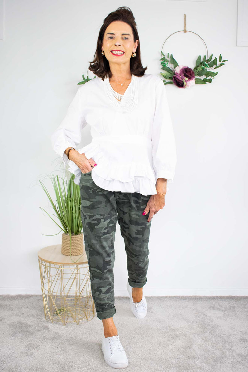 Army Magic Trouser in Khaki green tones