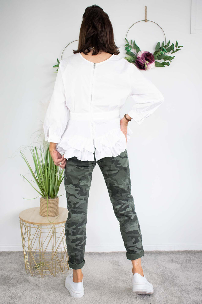 Army Magic Trouser in Khaki green tones