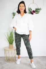 Army Magic Trouser in Khaki green tones