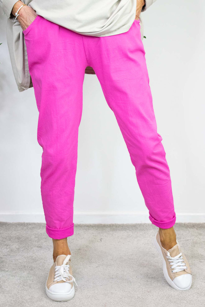 Magic Trouser in Hot Pink