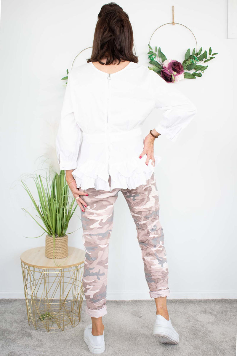 Army Magic Trouser in blush pink