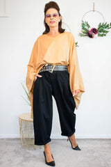 Martha Batwing Top in Camel