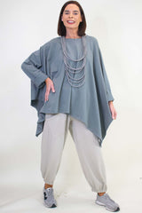 Matilda Batwing in Slate Grey