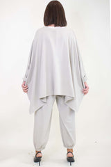 Matilda Batwing Top in Stone