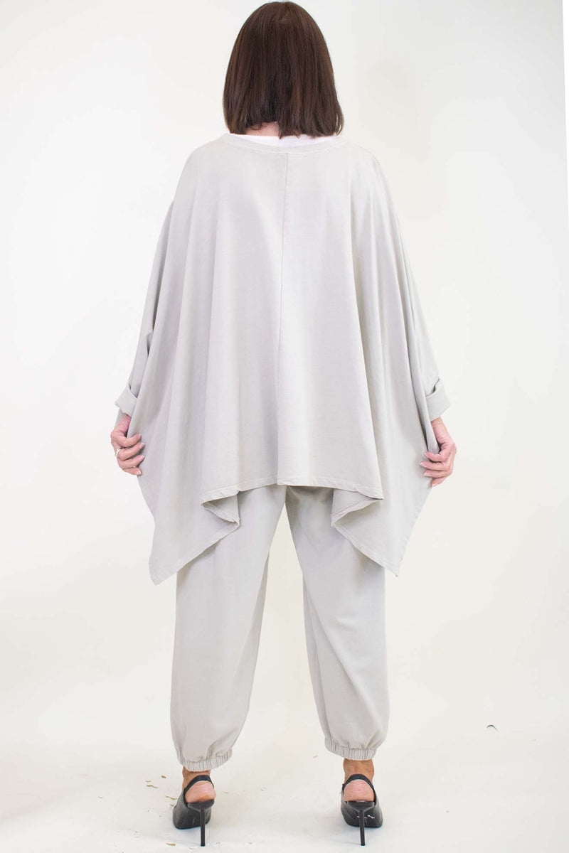 Matilda Batwing Top in Stone