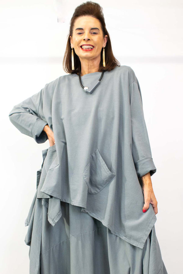 The Luxury Maia Collection - Maia Swing Top in Slate Grey