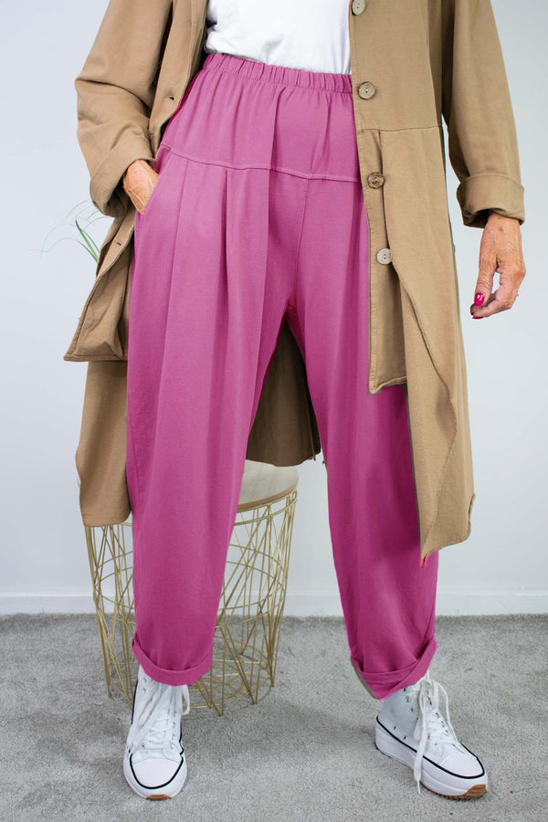 Hazel Cocoon Trouser in Berry