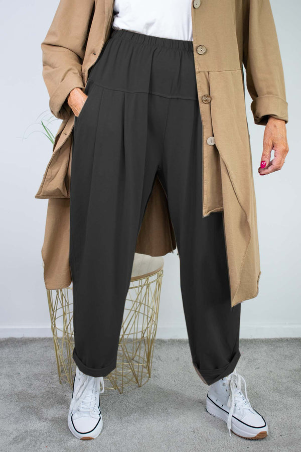 Hazel Cocoon Trouser In Black