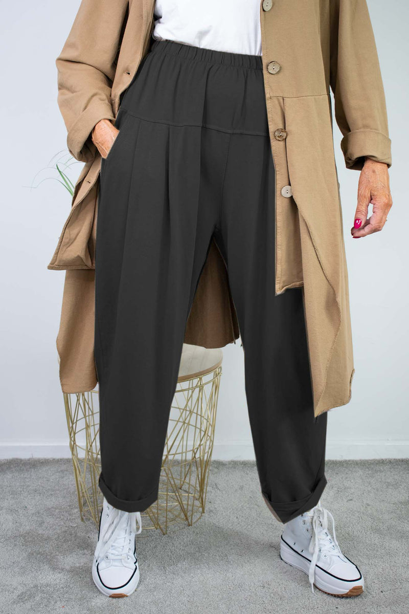 Hazel Cocoon Trouser In Black