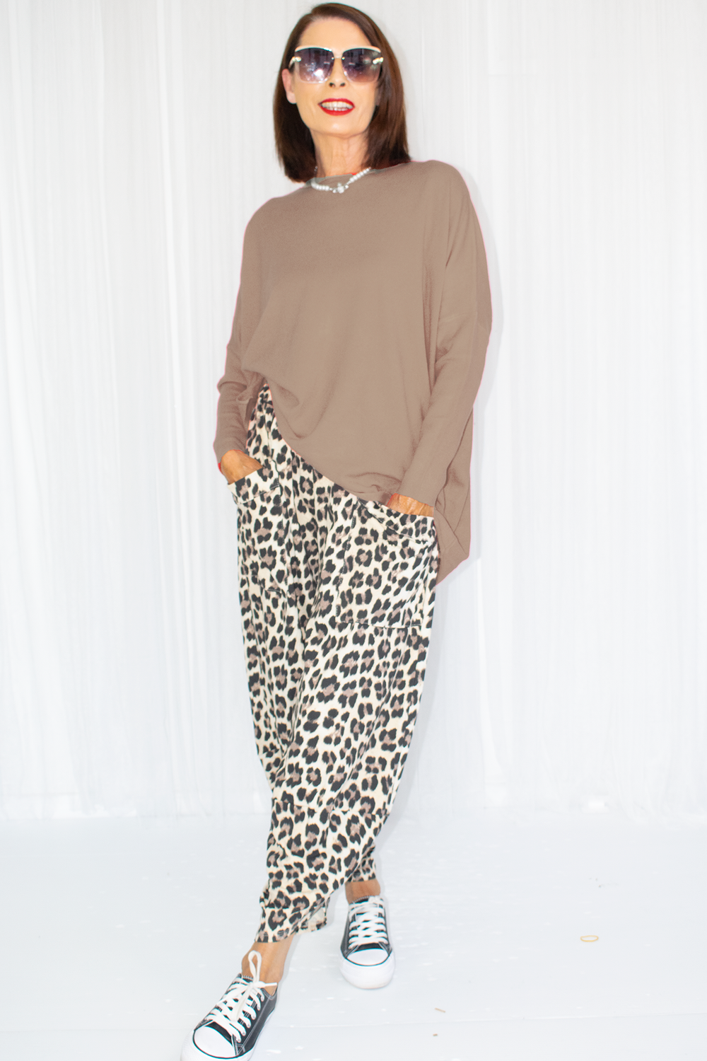 Sarah Super Soft Slouch Knit in Mocha